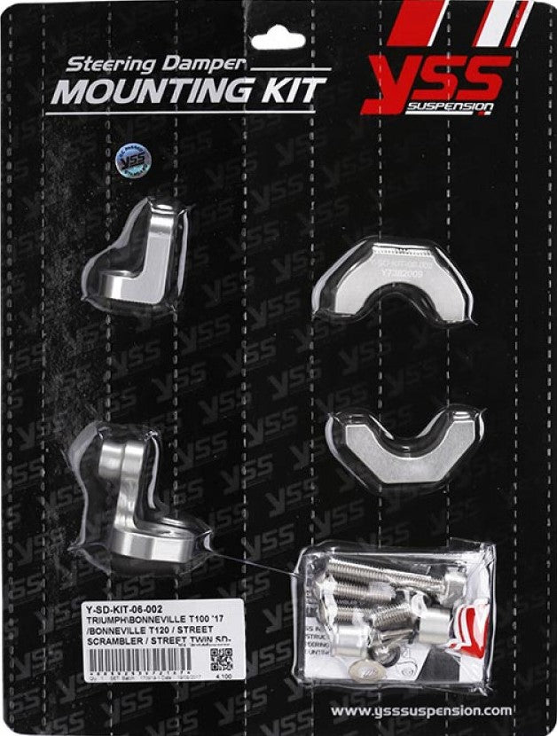 YSS SUSPENSION STEERING DAMPER MOUNTING KITS – HORIZONTAL – (A) STREET SCRAMBLER 900 2017 Onwards