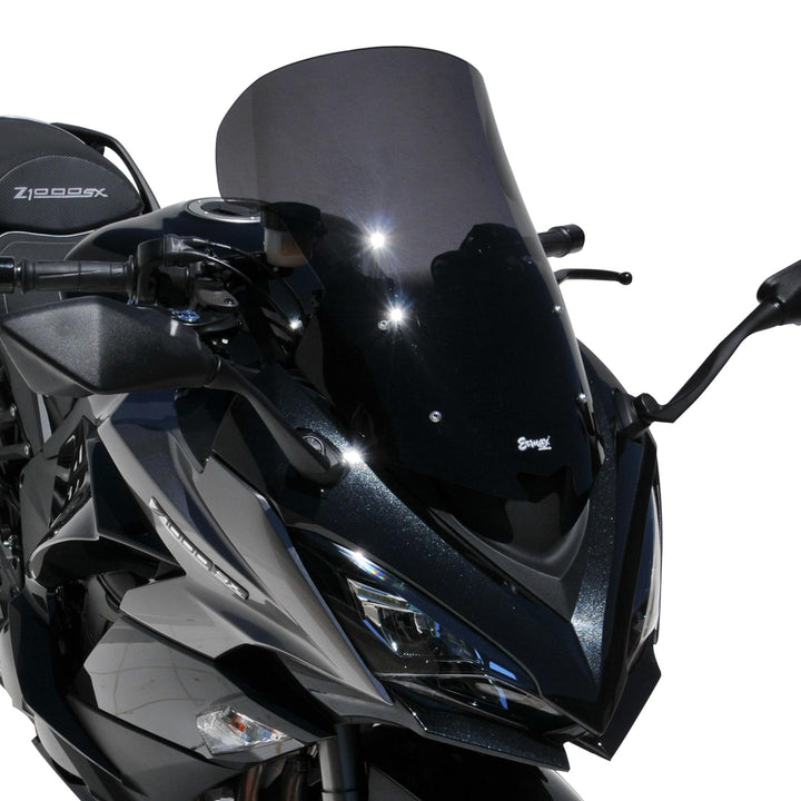 ERMAX HIGH PROTECTION WINDSHIELD (50CM )  FOR Z1000 SX (NINJA 1000) 2020 -2021 LIGHT BLACK -