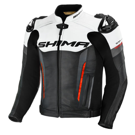 Shima Bandit Black White Red Riding Jacket
