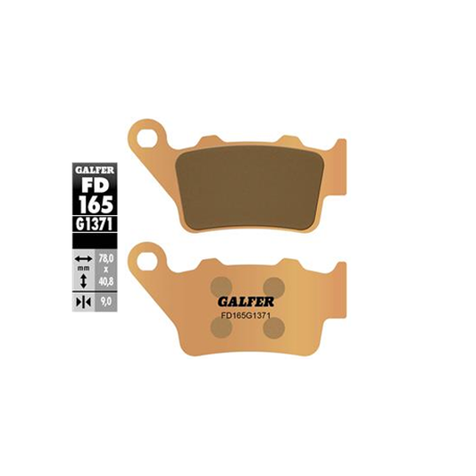 Galfer FD165G1371 Sintered Street Rear Brake Pads
