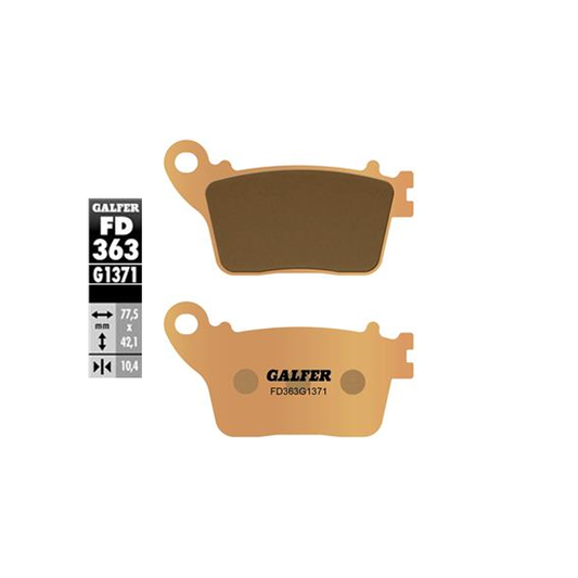 Galfer FD363G1371 Sintered Street Rear Brake Pads