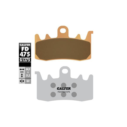 Galfer FD475G1375 Sintered Sport Front Brake Pads