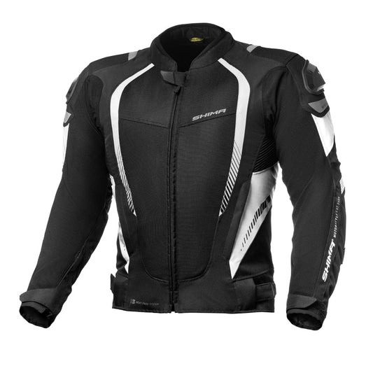 Shima Mesh Pro Sports Riding Jacket Black White