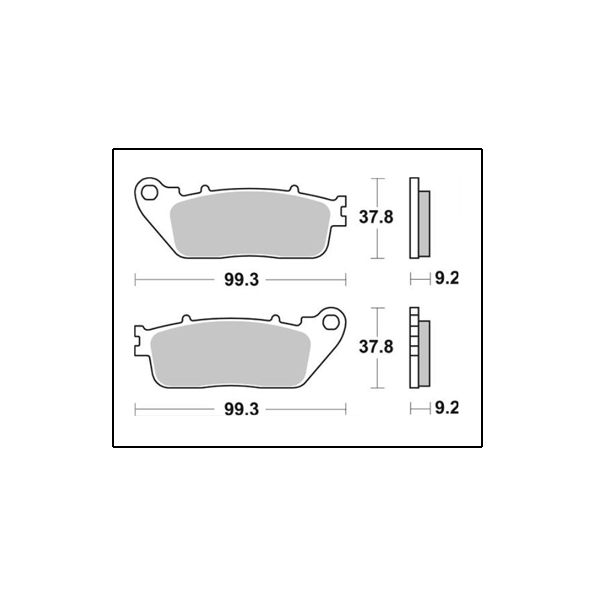 SBS 862LS Sintered Rear Brake Pads for Honda