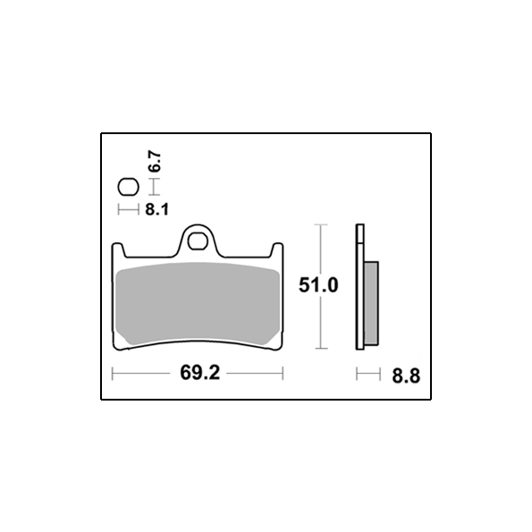 SBS 634DS Dual Sintered Front Racing Brake Pads