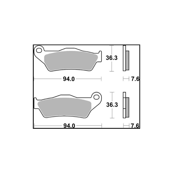 SBS 671LS Sintered Rear Brake Pads for Ducati / KTM / Triumph