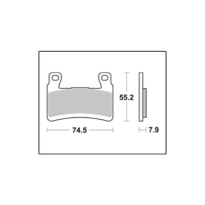 SBS 894HS Sintered Front Brake Pads for Kawasaki Ninja
