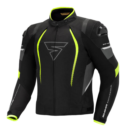 Shima Solid Pro Textile Sports Touring Fluo Riding Jacket