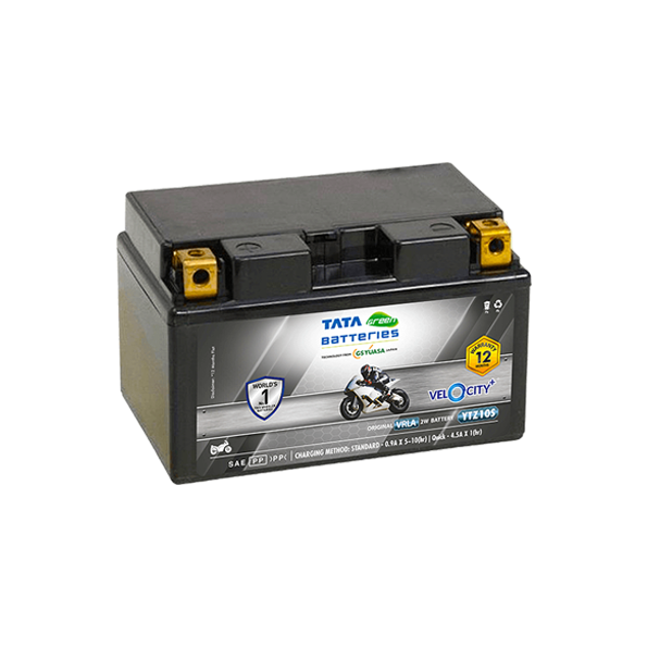 TATA Green YTZ10S 12V Velocity Plus VRLA Motorcycle Battery