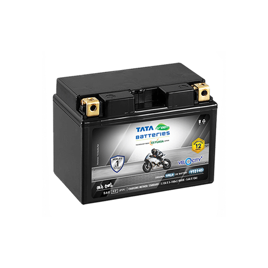 TATA Green YTZ14S 12V Velocity Plus VRLA Motorcycle Battery